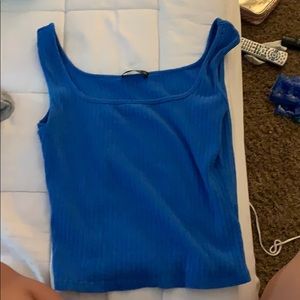 Blue thick tank top